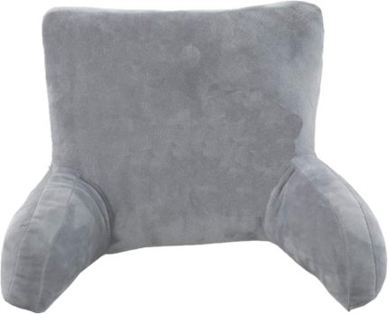 Reading Pillow/Bed Chair/Back Cushion/Pillow with Support Arms,Backrest Pillows for Bed with Arms,Great As Backrest for Read Or Gaming- 18x11 inches
