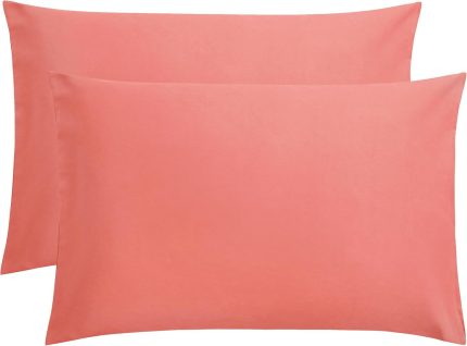 FLXXIE 2 Pack Microfiber King Pillow Cases, 1800 Super Soft Pillowcases with Envelope Closure, Wrinkle, Fade and Stain Resistant Pillow Covers, 20x36, Dark Grey